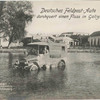 Deutsches Feldpost-Auto durchquert einen Fluss in Galizien.