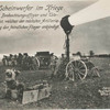 Der Scheinwerfer im Kriege. Links Beobachtungsoffizier und Telegraphist, welcher der nächsten Artilleriestellung den feindlichen Flieger ankündigt.