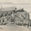 Westlicher Kriegsschauplatz. Die Kirche des von den Franzosen vollständig zerschossenen Ortes Brimont bei Reims.