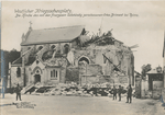 Westlicher Kriegsschauplatz. Die Kirche des von den Franzosen vollständig zerschossenen Ortes Brimont bei Reims.