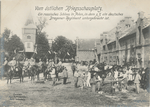 Vom östlichen Kriegsschauplatz. Ein russisches Schloss in Polen, in dem z. z. ein deutsches Dragoner-Regiment untergebracht ist.