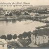 Totalansicht der Stadt Kowno mit der von den Russen abgebrannten Njemenbrücke.