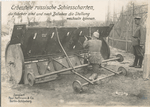 Erbeutete russische Schiesscharten, die fahrbar sind und nach Belieben die Stellung wechseln können.