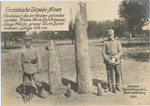 Französische Torpedo-Minen (Ausbläser) die im Westen gefunden wurden. Kleine 38 cm Durchmesser, Länge 248 cm, grosse 52 cm Durchmesser, Länge 432 cm.