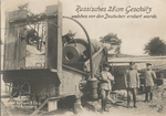 Russisches 28 cm Geschütz welches von den Deutschen erobert wurde.