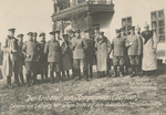 Der Eroberer von Kragujewac (Serbien) General von Gallwitz mit seinem Stabe auf dem südöstlichen Kriegsschauplatze.