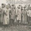 Der siegreiche, oesterr. Armeekommandant, General der Kavallerie von Kövess mit seinem Stabe.
