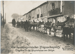 Vom montenegrinischen Kriegsschauplatz. Tragtiere in der Hauptstrasse von Cetinje.