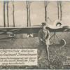 Der erfolgreichste deutsche Fliegerleutnant Immelmann mit seinem Fockerapparat, mit dem er kürzlich das neunte feindliche Flugzeug herunterholte.