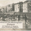 Parademarsch einer Maschinengewehr-Kompagnie der Infanterie in Weduyne, einem flandrischen Küstenort.