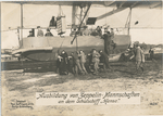Ausbildung von Zeppelin-Mannschaften an dem Schulschiff Hansa.