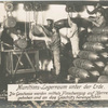 Munitions-Lagerraum unter der Erde. Die Geschosse werden mittels Flaschenzug auf Karren gehoben und an das Geschütz herangeführt.