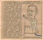 Assemblyman Burns. [newspaper clipping]