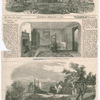 The Burns centenary - the room in which Burns died, at dumfries - The Burns centenary - Li-cludden Abbey, near Dumfries. [The Illustrated London News, No. 958, vol. xxxiv, Saturday, February 5, 1859]