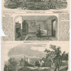 The Burns centenary - the room in which Burns died, at dumfries - The Burns centenary - Li-cludden Abbey, near Dumfries. [The Illustrated London News, No. 958, vol. xxxiv, Saturday, February 5, 1859]