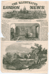 The Burns centenary - the room in which Burns died, at dumfries - The Burns centenary - Li-cludden Abbey, near Dumfries. [The Illustrated London News, No. 958, vol. xxxiv, Saturday, February 5, 1859]