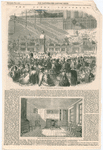 The Burns centenary - Festival at the Crystal Palace, Sydenham - Room in the Globe Tavern, Dumfries, used by Burns. [The Illustrated London News, Supplement Feb. 5, 1859, pg. 137]