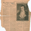 Newly discovered portrait of Robert Burns.  [The Sun and New York Herald, Sunday February 29, 1920]