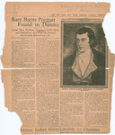 Newly discovered portrait of Robert Burns.  [The Sun and New York Herald, Sunday February 29, 1920]