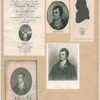 Robert Burns [5 portraits, include one from the title page from 'Poemes by Robert Burns', Caledonian, pg. 317 and a 'Profile and seal of Burns]