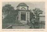 The tomb in which Robert Burns is buried, St. Michael's churchyard, Dumfries. [from the Caledonian, pg. 402]