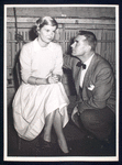 Barbara Bel Geddes and Kent Smith in rehearsal for the stage production Burning Bright