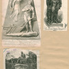 Robert Burns - 3 portraits 1. From the model by P. Thurnelli Esqr. 2. Staatue of Robert Burns at Glasgow 3. The Burns Monument.