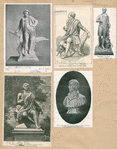 Burns by F.W. Pomeroy ; Statue of Robert Burns at New York ; Robert burns by F.J. Williamson ; Statue of Burns, by Sir John Steell, R.S.A., erected on the Thames embankment ; Bust of Robert Burns, by D.W. stevenson, R.S.A., in National Wallace Monument. [5 portraits]