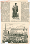 Statue of Robert Burns at Glasgow. Supplement to the Illustrated London News, Feb. 3, 1877