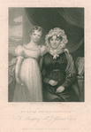 Mrs. Burns and her grandchild, The daughter of Mr. Glencairn Burns. Engraved by J. Rogers from an original painting. [1839]