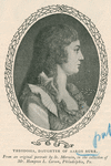 Theodosia, daughter of Aaron Burr, from an original portrait by St. Merwin, in the collection of Mr. Hampton L. Caron, Philadelphia, Pa.