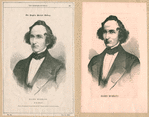 Elihu Burritt [2 portraits]. First photo engraved by H. Anelay, Oct. 31, 1846.