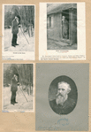 John Burroughs [4 portraits, Tracks in the Snow - At His Study Tour - From 'A Year in the Fields'].