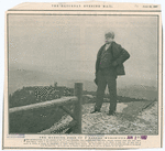 The morning pose of a nature worshipper. John Burroughs, on the summit of his hill near Slabsides. [from The Saturday Evening Mail, June 29, 1907].