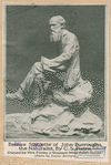 Bronze silhoutte of John Burroughs, the Naaturalist, by C.S Pietro.