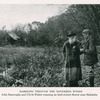 Rambling through the November woods. John Burroughs and Clyde Fisher examining an herb-roboert flower near Slabsides. [from 'Natural History, Sept. - Oct. 1931, pg. 501].