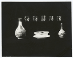 Washington relicts - Chinese porcelain vases, [lovestoft?] dish and glasses. (In  Smithsonian Institution)