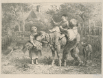 Première leçon d'équitation.