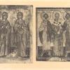 Dve sviatyia, iz kotorykh odna sv Anastasiia ; Svv. Frol, Lavr i sv. Iakov, brat Gospoden'.