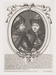 Tsari Petr i Ioann, poiasniia izobrazheniia, grav. v 1685 godu