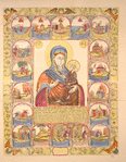 Tikhvinskaia Bogoroditsa, s chudesami.