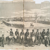 The execution of John Brown, in a stubble field, near Charlestown, Va.