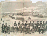 The execution of John Brown, in a stubble field, near Charlestown, Va.