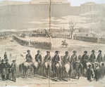 The execution of John Brown, in a stubble field, near Charlestown, Va.