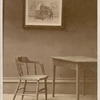 Artemus Ward's chair and table, ...