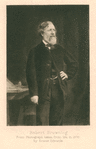 Robert Browning. From photograph taken from life in 1870 by Ernest Edwards.