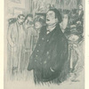 A fine drawing by Steinlen of Aristide Bruant in his Cabaret