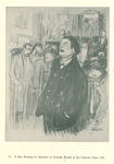 A fine drawing by Steinlen of Aristide Bruant in his Cabaret