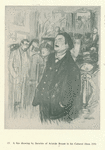 A fine drawing by Steinlen of Aristide Bruant in his Cabaret