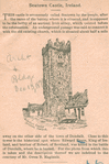 Seatown Castle, Dundalk, Ireland. (Close to this tower is the historical spot where Edward Bruce, King of Ireland, and brother of Robert, of Scotland, was killed in the battle of Dundalk, ...)